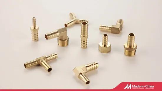  Brass Hose Barb Fitting Quick Connector Brass Metric Barbed Male Hose Fittings